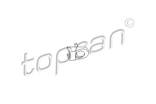 Zaślepka klamki drzwi TOPRAN 108 870 - 2