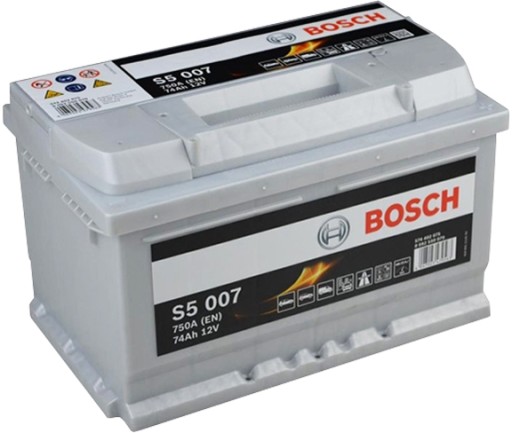 Akumulator BOSCH 12V 74Ah/750A S5 (P+ 1) 278x175x1 - 15