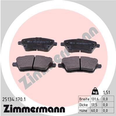 Tarcze Klocki ZIMMERMANN SPORT FIESTA MK6 278mm - 3