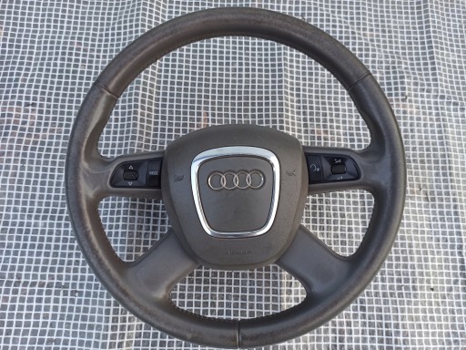 AUDI A4 B8 A5 08-12 KIEROWNICA MULTI AIRBAG SKÓRA - 1