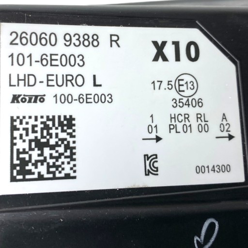 Renault Zoe II 2 Full LED Lift Lampa Lewa Przednia - 5