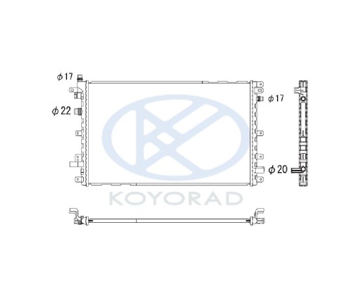 Радиатор водяного охлаждения CHEVROLET VOLT 11 - 1300324 - 1