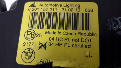 BMW 3 E46 LIFT 01-05 лампа ліва передня 0301157211-вся-красива - 7