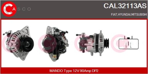 CASCO ALTERNATOR 90A CAL32113AS - 2