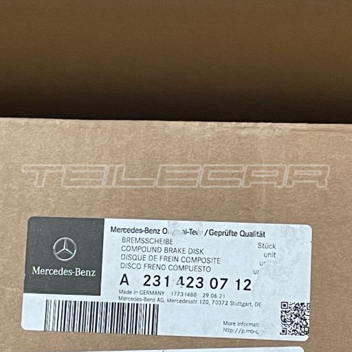 Mercedes SL63 AMG керамічний гальмівний диск L - 3