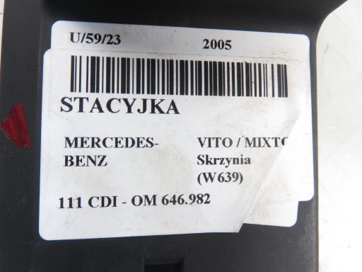 STACYJKA MERCEDES VITO W639 6395450108 - 3