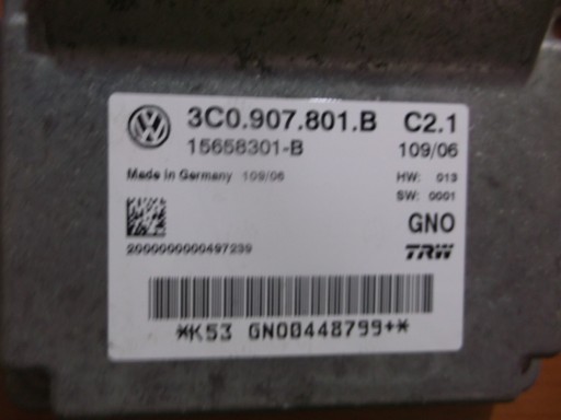 Модуль ручного тормоза Volkswagen Passat OE 3C0907801B - 2