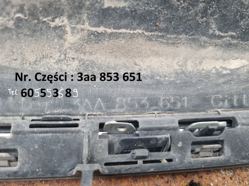 VW passat B7 хром решітка радіатора 3aa - 5