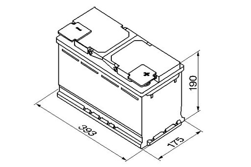 Акумулятор 110Ah 920A SILVER S5 P + BOSCH - 5