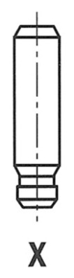 FRECCIA Prowadnica zaworu (ssący; wydechowy) pasuj - 2