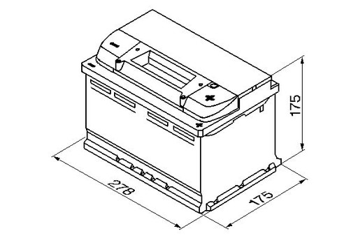 Акумулятор 74Ah 750A SILVER S5 P + BOSCH - 4