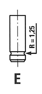 FRECCIA Zawór wydechowy (31,5x8x110) pasuje do: VO - 2