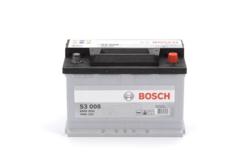 Акумулятор BOSCH 12V 70AH / 640a S3 278x175x190 B13 - 3