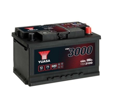 Akumulator YUASA YBX3100 12V 71Ah 680A P+ - 1