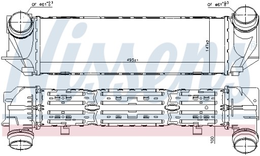 NISSENS 96321 охолоджувач наддувочного повітря - - 7