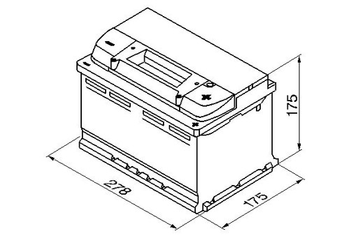 Akumulator BOSCH 12V 72Ah/680A S4 (P+ 1) 278x175x1 - 4