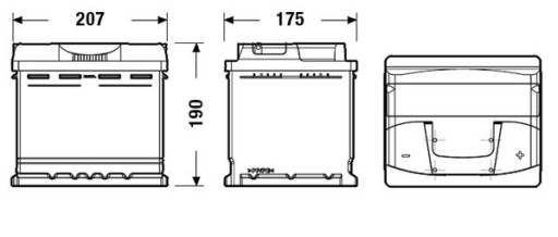 АКУМУЛЯТОР EXIDE EXCELL P + 50AH / 450A - 2