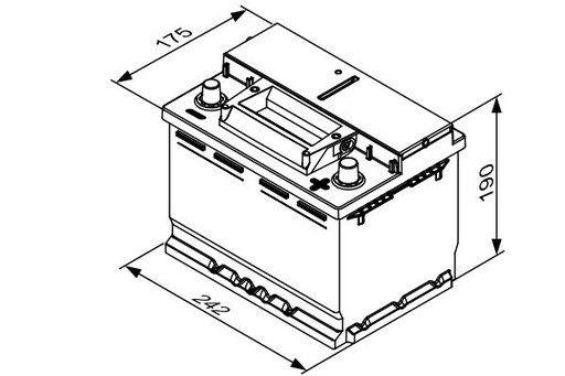 Акумулятор BOSCH 60Ah +P START-STOP EFB SILVER S4 - 7