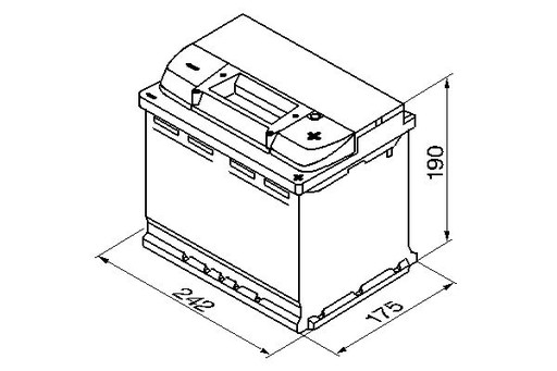 0092S50050 BOSCH АКУМУЛЯТОР 63AH / + P / DB,AUDI, VW - 2