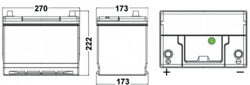 АКУМУЛЯТОР EXIDE EA755 - 2