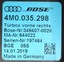 Передній динамік Bose Audi Q7 4m 4M0035298