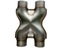 Декоративний наконечник x нержавіюча сталь подвійний 2x76 мм