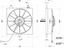 ВЕНТИЛЯТОР ОПІК 24V VA04-BP70 / LL-37S 280 ММ