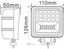 СВЕТОДИОДНЫЙ ГАЛОГЕННЫЙ ПРОЖЕКТОР РАБОЧАЯ ЛАМПА 12V 24V 420W