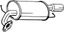 Задній глушник вихлопної системи Bosal 171-055