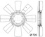 CFW 37 000P MAHLE оригінальне колесо вентилятора, холод