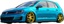 VW GOLF VII MK7 amortyzatory sportowe kpl. 55mm TA