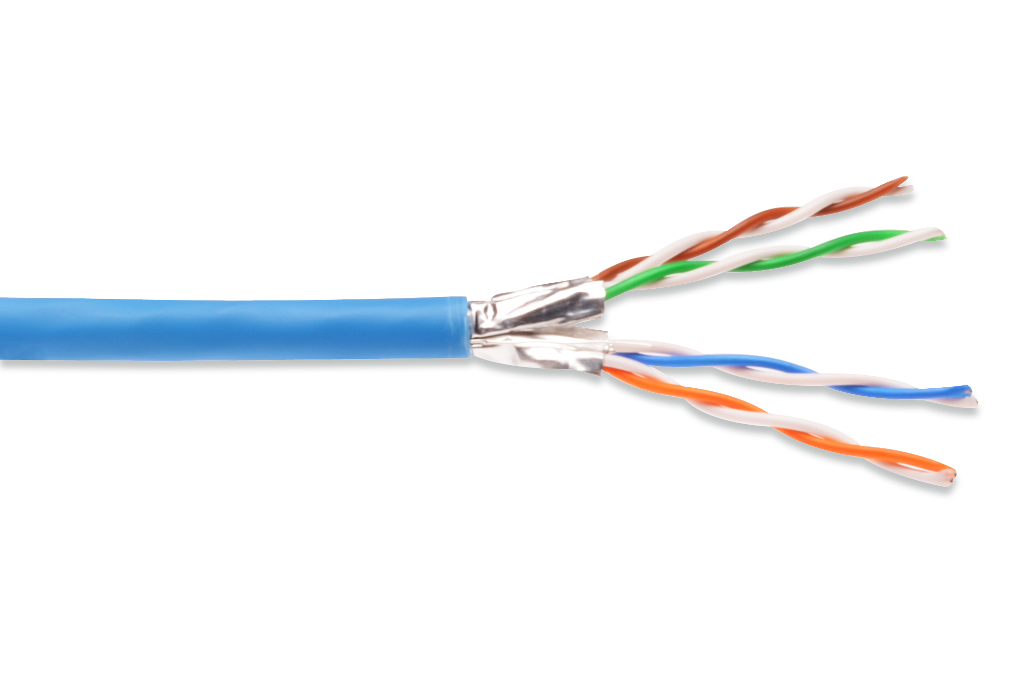 Digitus Cat6a U-FTP 100m kabel sieciowy U/FTP (STP) Niebieski