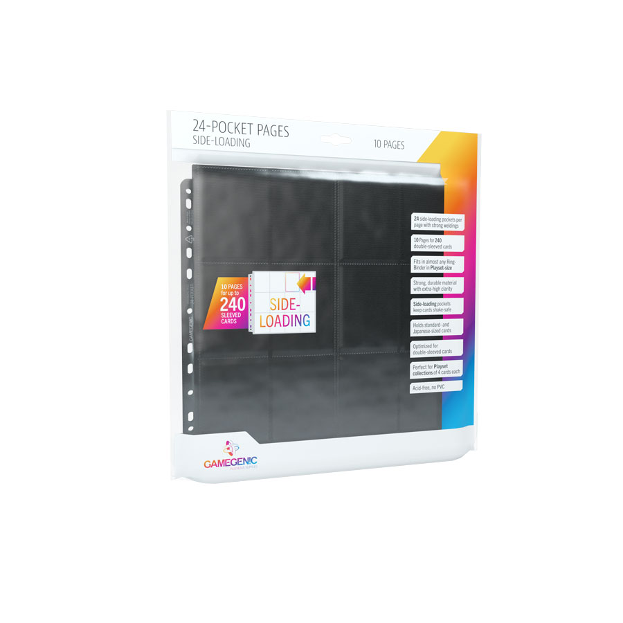 

Gamegenic: 24-Pocket Pages Sideloading Black