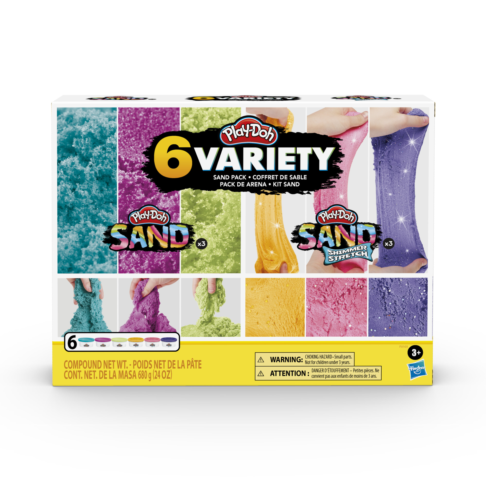 Promocja Play-Doh Sand syrenie kolory F0103 wyprzedaż przecena