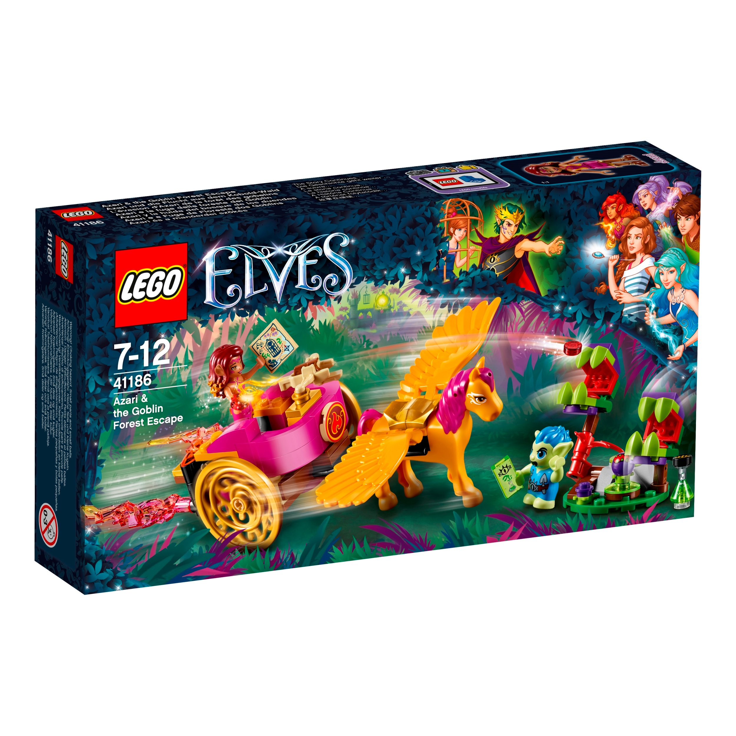 Lego 41186 Elves Azari i leśna ucieczka goblinów Rydwan Skrzydlaty Koń