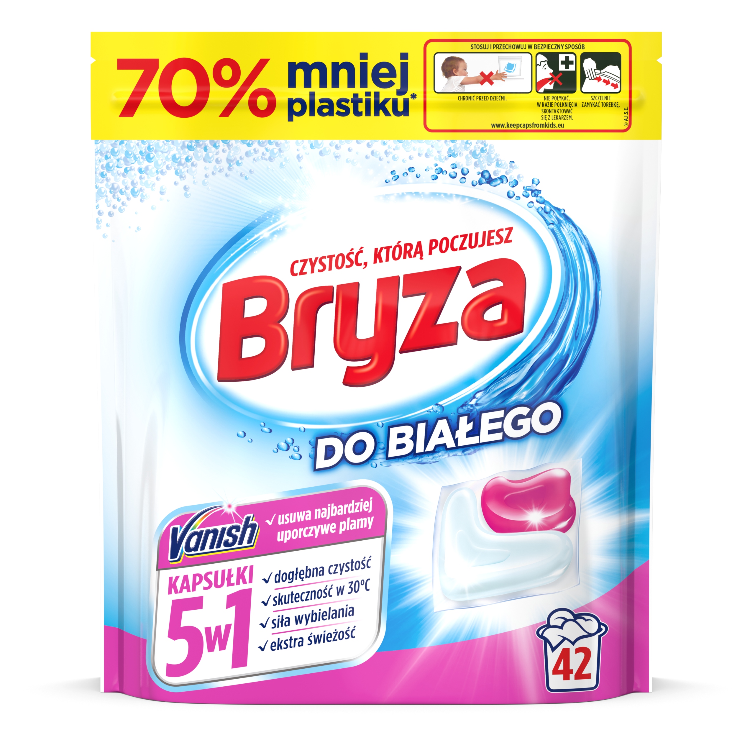 

Bryza Vanish 5w1 kapsułki do prania bieli 42 szt