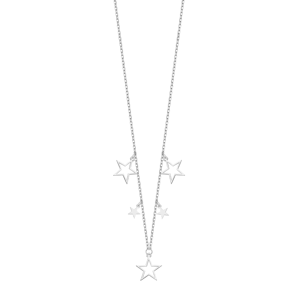 

Naszyjnik Yes srebrny zawieszki gwiazdki