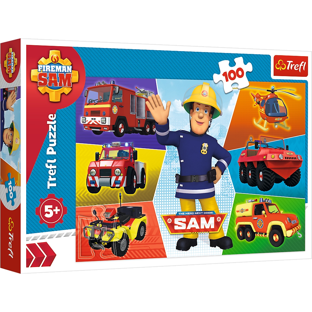 

Trefl Puzzle Pojazdy strażaka Sama 100 el. 16354