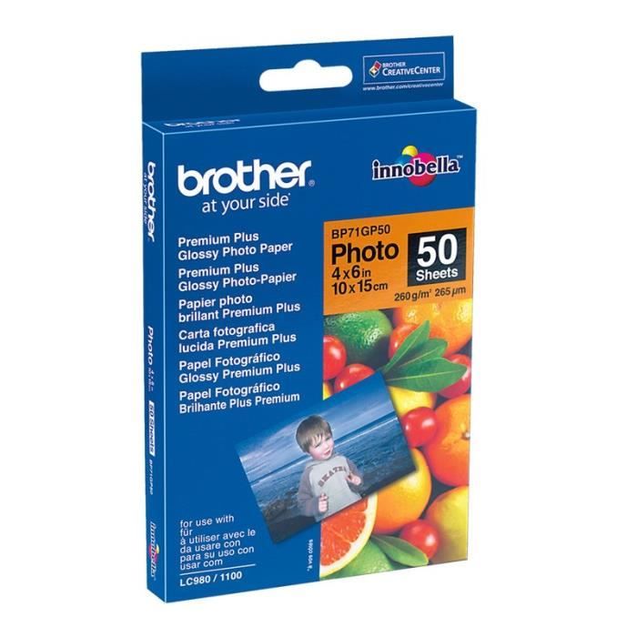 

Brother BP71GP50 Papier fotograficzny Brother BP71