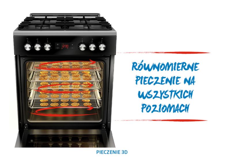 Kuchnia Beko FSM62332DXT OUTLET! Kod producenta 7785886728