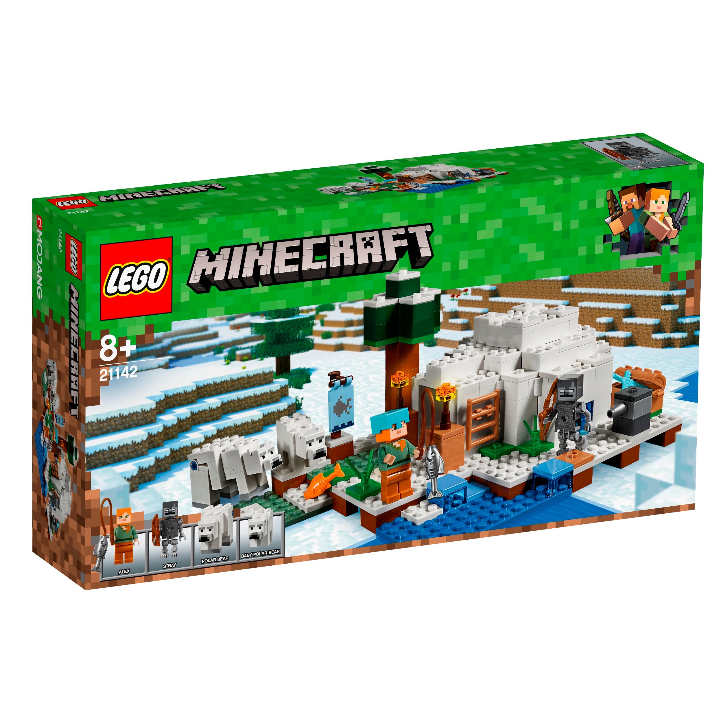 Lego Minecraft 21142 Igloo niedźwiedzia polarnego