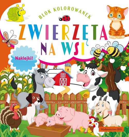 

Blok kolorowanek Zwierzęta na wsi