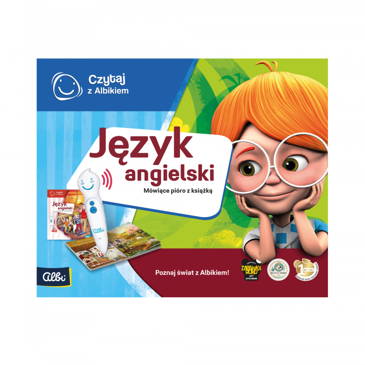 Czytaj z Albikiem ZESTAW PIÓRO i KSIĄŻKA JĘZYK ANGIELSKI DLA DZIECI 6 LAT