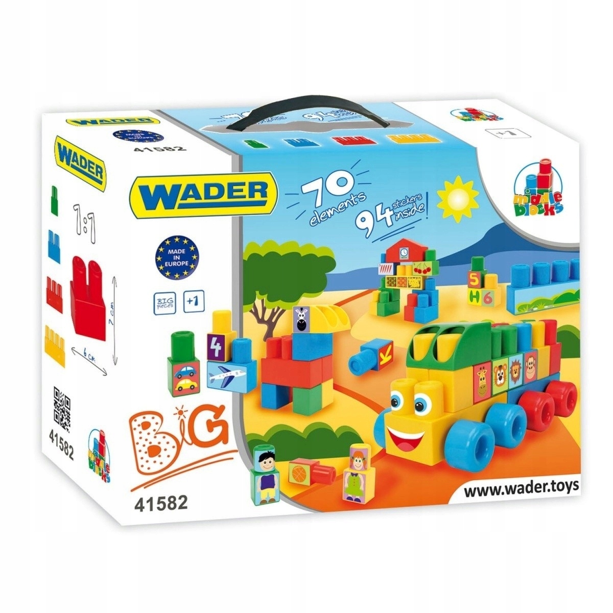 

Wader Klocki Middle Blocks - Zestaw Big 70el.