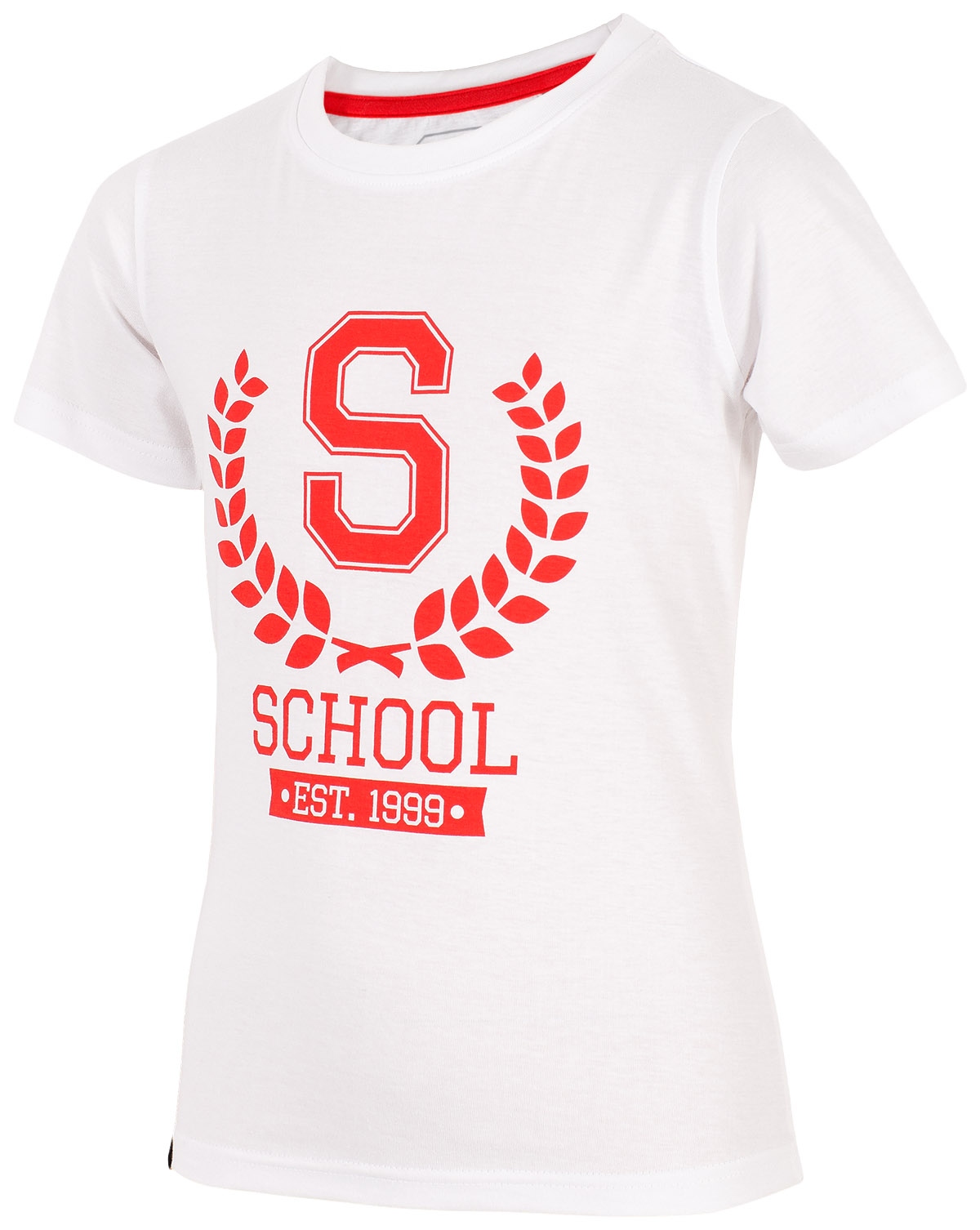 

T-Shirt chłopięcy Everhill JTSM700 biały r128