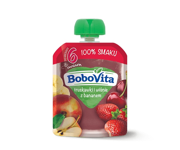 

Bobovita Truskawki i wiśnie z bananem 80 g