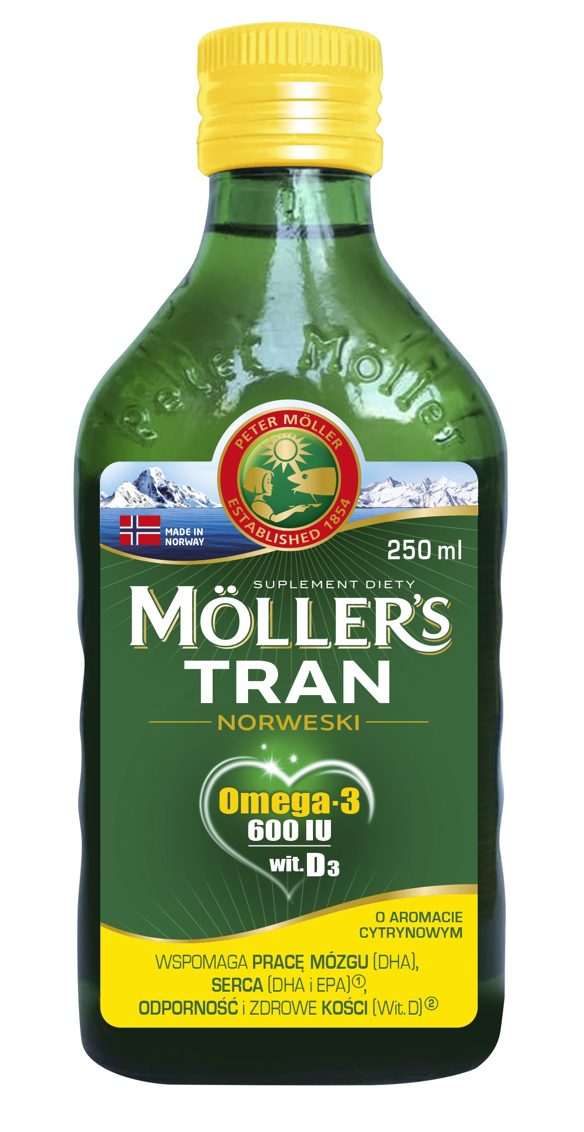 

Möller's Tran Norweski Cytrynowy 250 ml