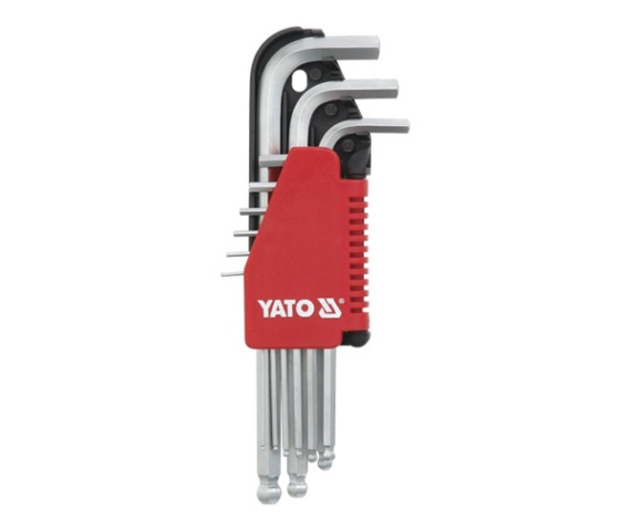 Zestaw kluczy imbusowych Yato YT-0506 (9 elementów) Hex kulka Crv 1,5-10mm