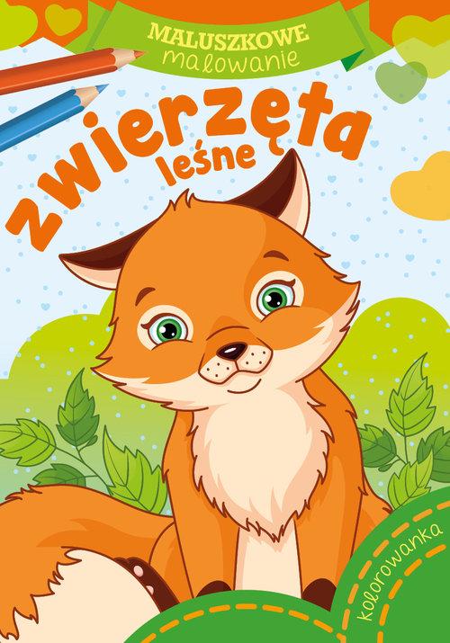 MALUSZKOWE MALOWANIE ZWIERZĘTA LEŚNE KOLOROWANKA