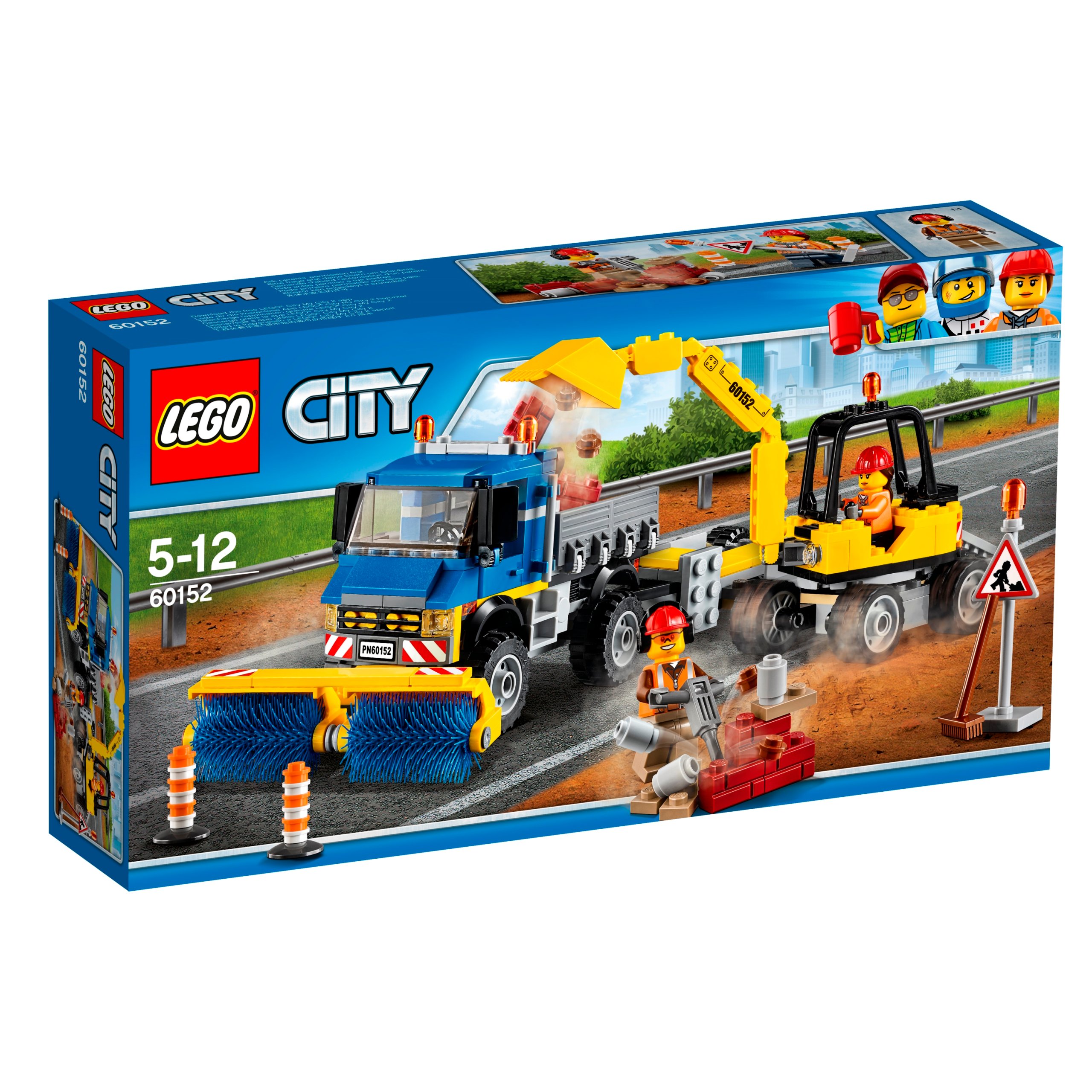 Lego City 60152 Zamiatacz ulic i koparka